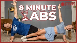 8 Min Abs with Coach Lindsay and Coach Chris