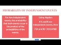 Exploring Independent and Dependent Probability