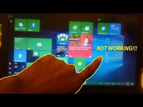 touch screen not working windows 10 dell