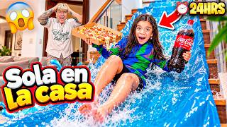 SALOMÉ se QUEDA SOLA en la CASA por 24 HORAS 😱