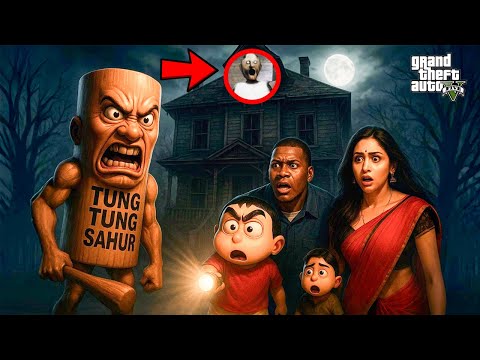 TUNG TUNG TUNG SAHUR ATTACK on SHINCHAN, FRANKLIN & His GIRLFRIEND in GTA 5! 😂🔥