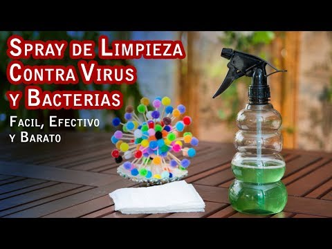 Spray de Limpieza Contra Virus y Bacterias, Facil, Efectivo y Barato
