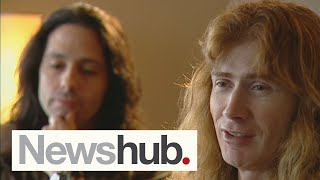 Megadeth interview - Sam Hayes' first ever 3 News story | Newshub