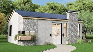 Casa de Campo Pequeña (50m2), Sencilla por Fuera y Sorprendente en su Interior