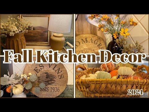 FALL KITCHEN DECOR IDEAS * DECORATE WITH ME FOR FALL IN MY KITCHEN