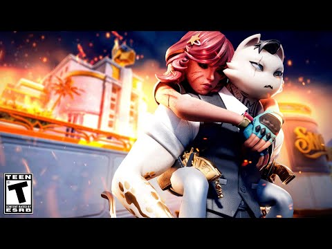 MEOWDAS SAVES UNDERCOVER SKYE?! (A Fortnite Short Film)