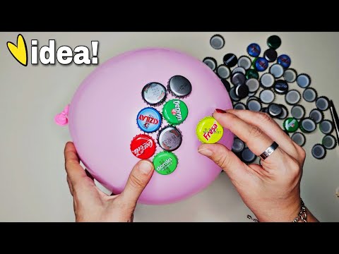 Don’t Throw Away Bottle Caps! Try This Fun Balloon DIY Idea ♻️
