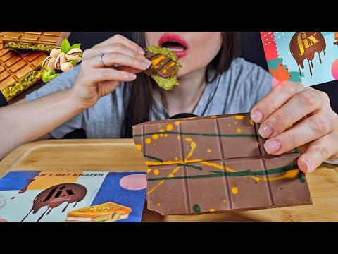 ASMR VIRAL DUBAI PISTACHIO KUNAFA CHOCOLATE MUKBANG