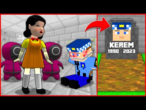 SQUİD GAME, KEREM KOMİSER'İ ÖLDÜRDÜ! 😱 - Minecraft ZENGİN FAKİR HAYATI