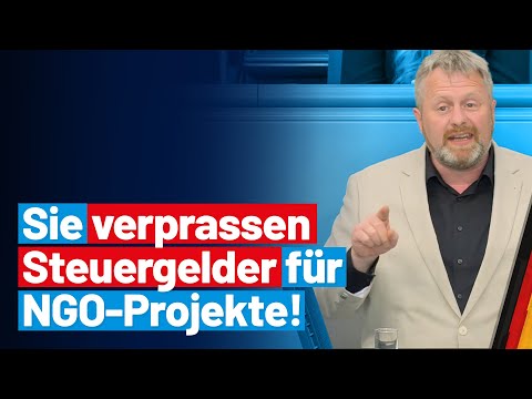 Sie verprassen Steuergelder für NGO-Projekte! - Danny Meiners - AfD-Fraktion im Bundestag