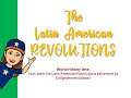 Colonial Influence and Independence in Latin America