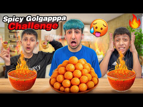 Spiciest Golgappa🌶️Challenge With My Little Brothers For ₹10,000
