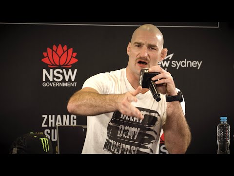 SEAN STRICKLAND GOES COMPLETELY OFF THE RAILS ON KHAMZAT CHIMAEV AT UFC 312 MEDIA DAY