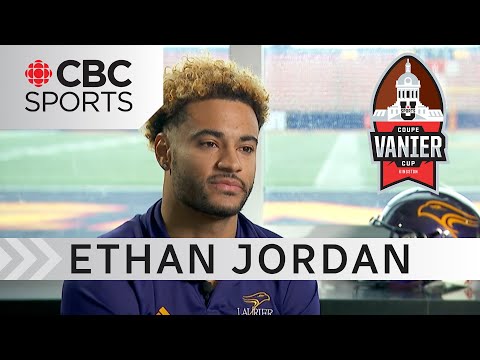 Laurier WR Ethan Jordan on record season, last years Yates loss & more ahead of Vanier Cup