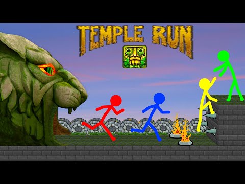 Stickman VS Temple Run Animation 2: Minecraft Animation