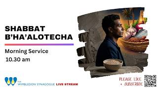 Shabbat Morning Service Live: Shabbat B'ha'alotecha | 30 May 2026