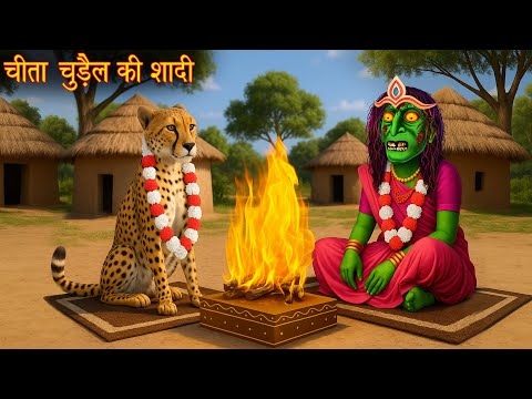 चीता चुड़ैल की शादी | Cheeta Weds Witch | Horror Stories in Hindi | Bhootiya Kahaniya | Chudail Story