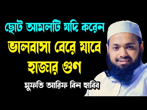 ভালবাসা পাওয়ার কার্যকরী আমল আরিফ বিন হাবিব নতুন বাংলা ওয়াজ ২০২৫ Arif Bin Habib new bangla waz 2025