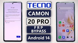 Tecno Camon 20 Pro Frp Bypass Android 14✔ Bypass Google Account Camon 20 Pro✔ Tecno CK7N FRP Bypass✔
