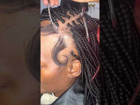 Glue-On Baby Hair✨ Yes or No? #braidstyles #babyhairstyles #edge #babyhairs #babyhair #braids