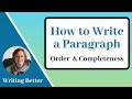 Paragraph Structure and Completeness