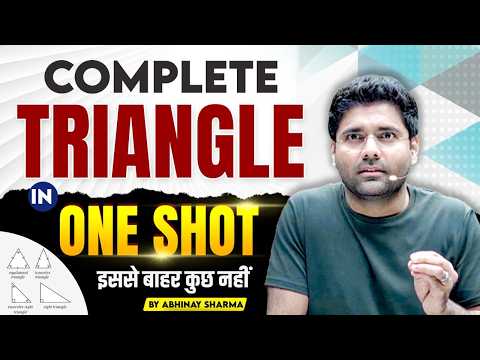 Complete Triangle In One Shot For SSC | Geometry | SSC CGL Maths 2024 By Abhinay Sharma