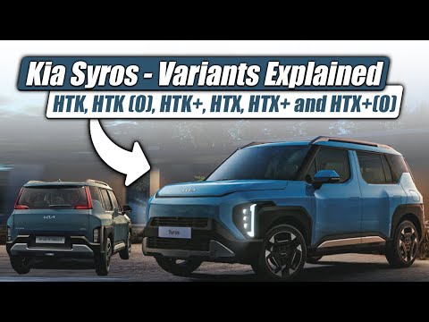 Kia Syros Variants Explained - Itne Saare features | HTK, HTK (O), HTK+, HTX, HTX+ and HTX+(O)