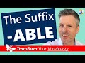 Understanding Suffixes and Their Meanings