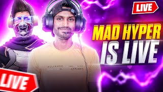 FREE FIRE MAX LIVE WITH MAD HYPER GAMING  || FREE FIRE HARDEST GUILD TEST#freefirelive  #shortsfeed