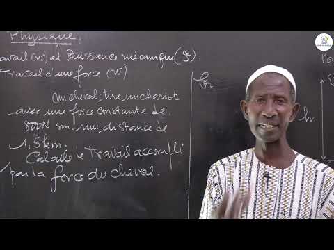 Cours - Troisième - PC: Physique / Synthèse de cours sur Travail et Puissance Mécanique / M. Ndiaye
