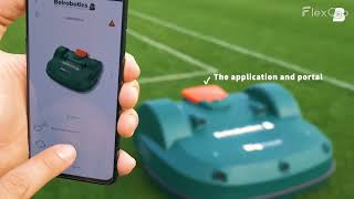 Großflächenmähroboter auf dem Golfplatz