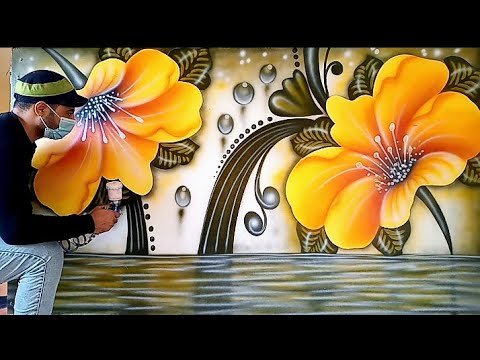 رسم جداري غايه ف الروووعه 😱||A fresco drawing so wonderful