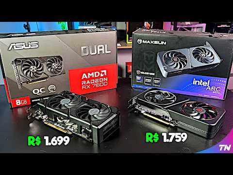 😱 MISERICÓRDIA! Intel ARC B570 vs AMD RX 7600 - Testes Completos Atualizados em 2025 no Ultra e Low!
