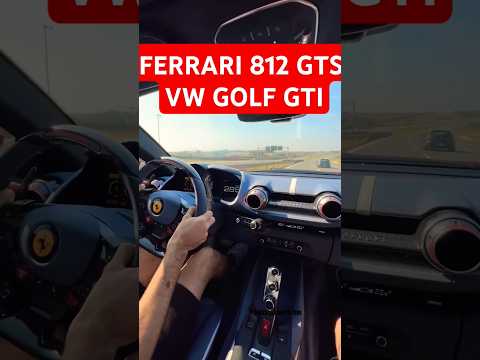 FERRARI 812 GTS vs GOLF GTI STAGE 4 #ferrari #golfgti