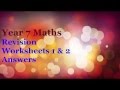 Area and Mean Calculations
