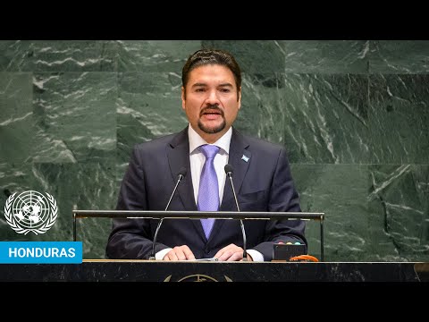 YouTube video thumbnail: Honduras - Foreign Secretary Addresses United Nations General Debate, 80th Session