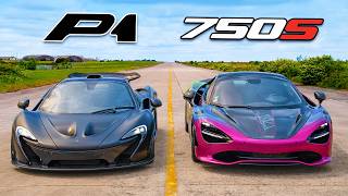 맥라렌 P1 vs 맥라렌 750S - 드래그 레이스!