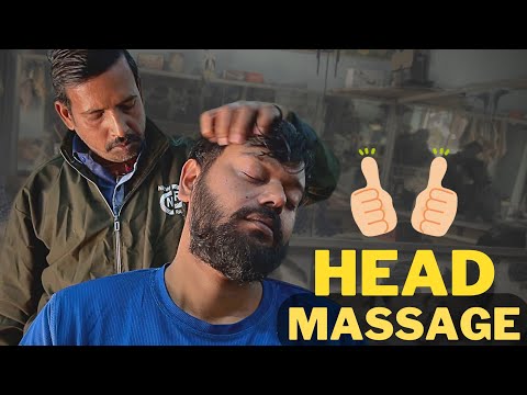 Quick Stress Reliever - Indian barber head massage was great therapy to relax | ASMR