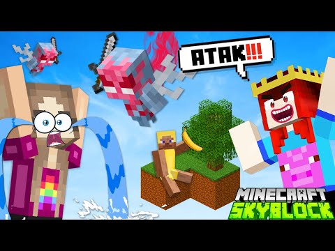 Werka Aferka WKURZYŁA POTWORY ️☠️ Minecraft SKYBLOCK, ale dostajemy LOSOWY BLOK co 30 sekund #2
