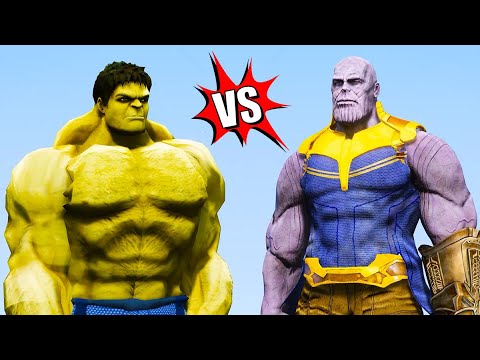 THE HULK VS THANOS - EPIC BATTLE