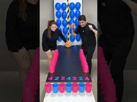 Balloon blast couple challenges games 🎯 #youtubeshorts #trending #familygames #usa #games #funny