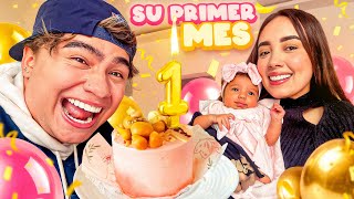 CELEBRAMOS EL PRIMER MES DE MI HIJA CELESTE ❤️
