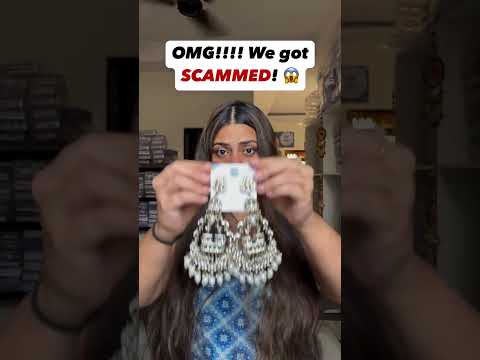 We got Scammed!! 😱....#scam #viral #trend #earrings #jhumka #jewellery