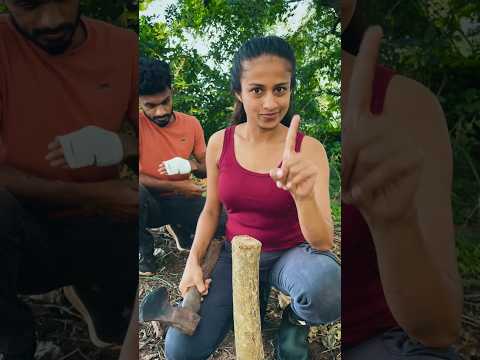 My Way vs Her Way in the Wild 😅🔥 #bushcraft #outdoors #camping