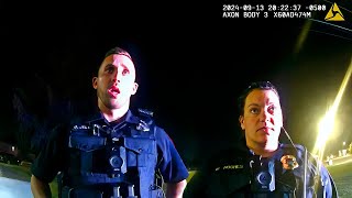 Backup Officer Accidentally Runs Over Cop and Suspect