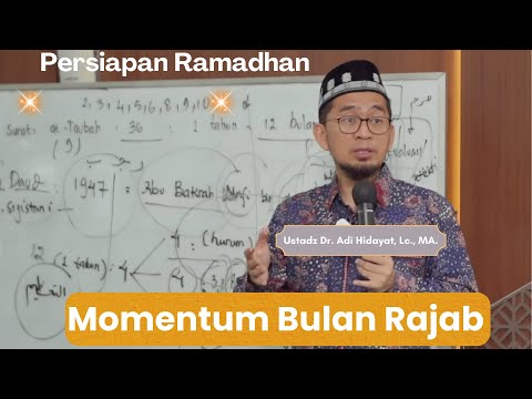 Momentum Bulan Rajab Persiapan Ramadhan, Ustadz Adi Hidayat, Lc., MA