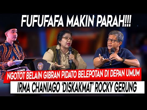 Parah❗Ngotot Belain Gibran Pidato Belepotan Di Depan Umum, Irma Chaniago 'Diskakmat' Rocky Gerung