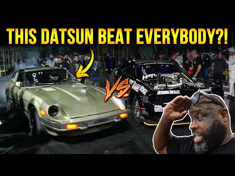 This Turbo Datsun 280ZX is a muscle car KILLER! 😲 Twin Turbo Demon vs Turbo Datsun 280ZX Drag Race