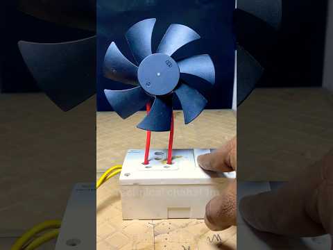 #shotrs mini exhaust fan vs Ac 220v electricity ⚡️crazy experiment #electrical #experiment #science