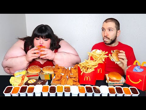 Massive McDonald's Feast With Hungry Fat Chick • MUKBANG